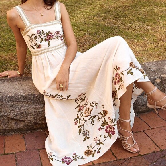 ALEMAIS  Maxi Dress - Ivory - Picture 7 of 15